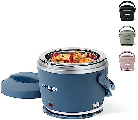 Electric Lunch Box Food Warmer 20oz – Faded Blue - Curated Catalog E0