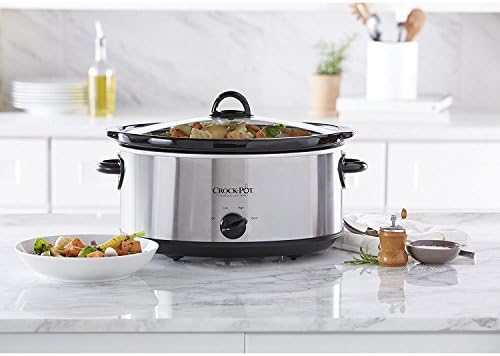 7 Quart Oval Manual Slow Cooker – Stainless Steel - Curated Catalog P1