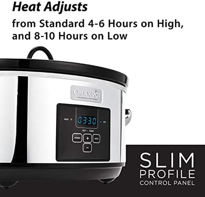 7 Quart Programmable Slow Cooker – Polished Platinum - Curated Catalog A9