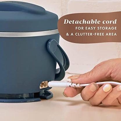 Electric Lunch Box Food Warmer 20oz – Faded Blue - Curated Catalog E0