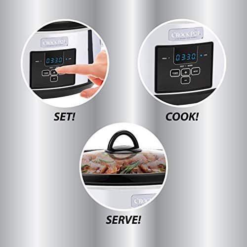 7 Quart Programmable Slow Cooker – Polished Platinum - Curated Catalog A9