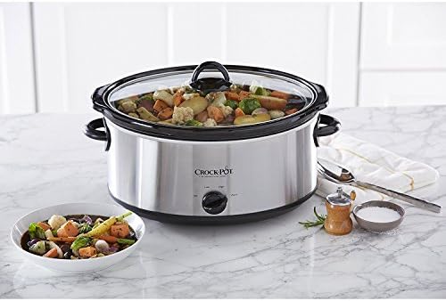 7 Quart Oval Manual Slow Cooker – Stainless Steel - Curated Catalog P1