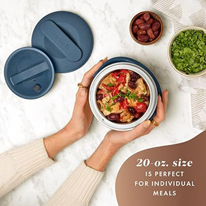 Electric Lunch Box Food Warmer 20oz – Faded Blue - Curated Catalog E0