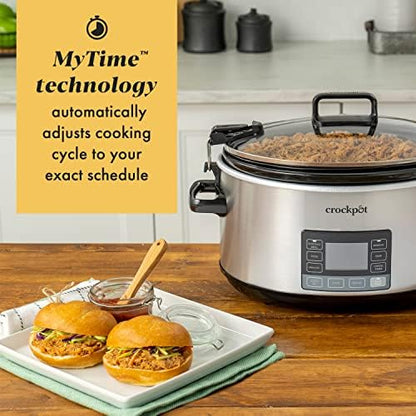 7 Quart Portable Programmable Slow Cooker with Timer - Curated Catalog P0