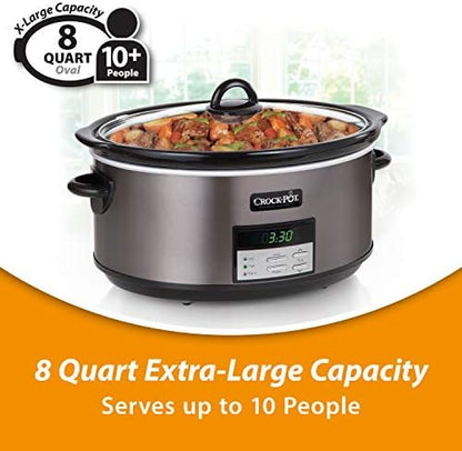 8 Quart Programmable Slow Cooker with Auto Warm - Curated Catalog V5