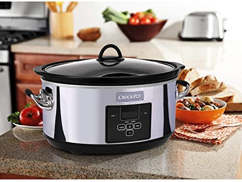 7 Quart Programmable Slow Cooker – Polished Platinum - Curated Catalog A9