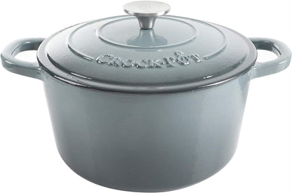3 Quart Enameled Cast Iron Dutch Oven – Aqua - Curated Catalog P4