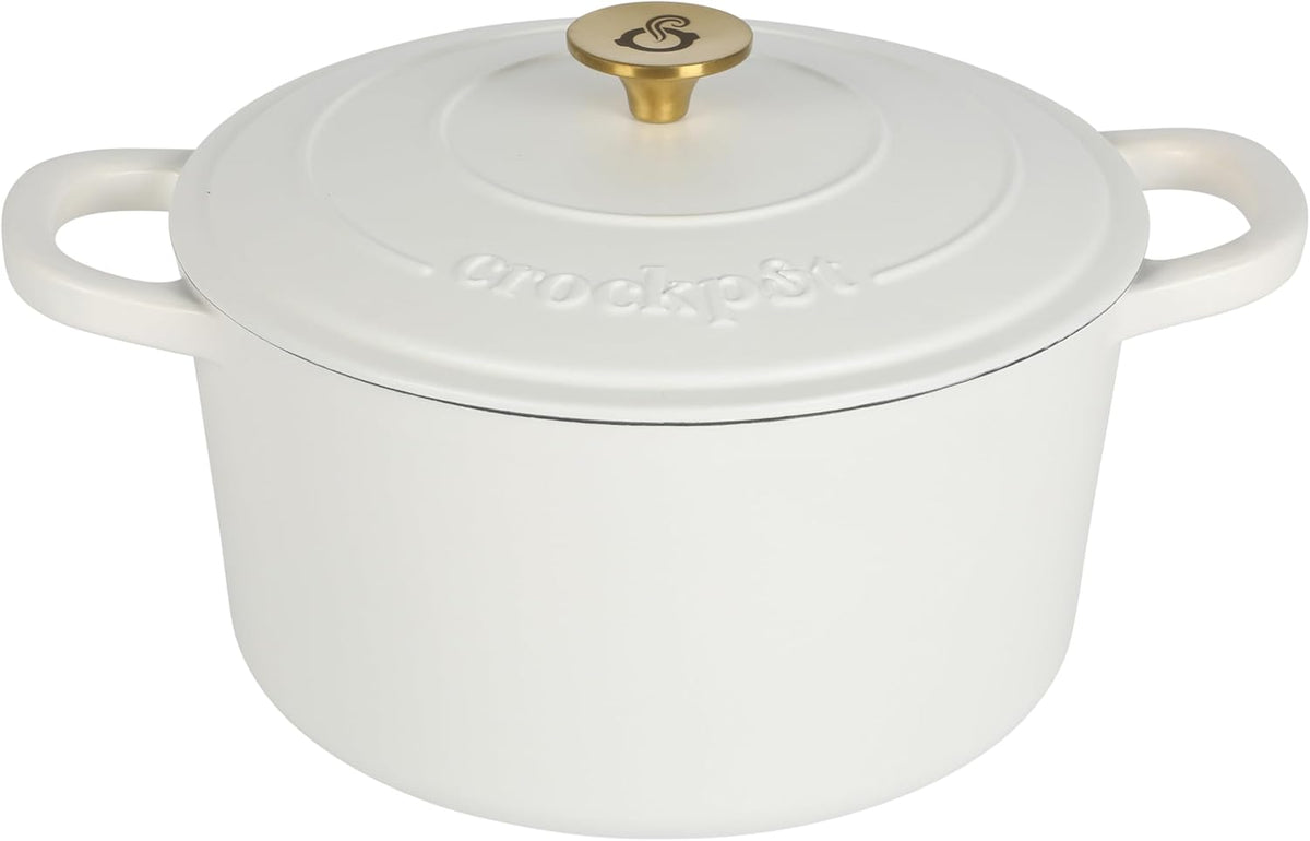 3 Quart Enameled Cast Iron Dutch Oven – Aqua - Curated Catalog G5