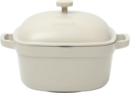 3 Quart Enameled Cast Iron Dutch Oven – Aqua - Curated Catalog G5