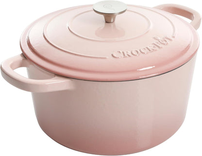 3 Quart Enameled Cast Iron Dutch Oven – Aqua - Curated Catalog G5