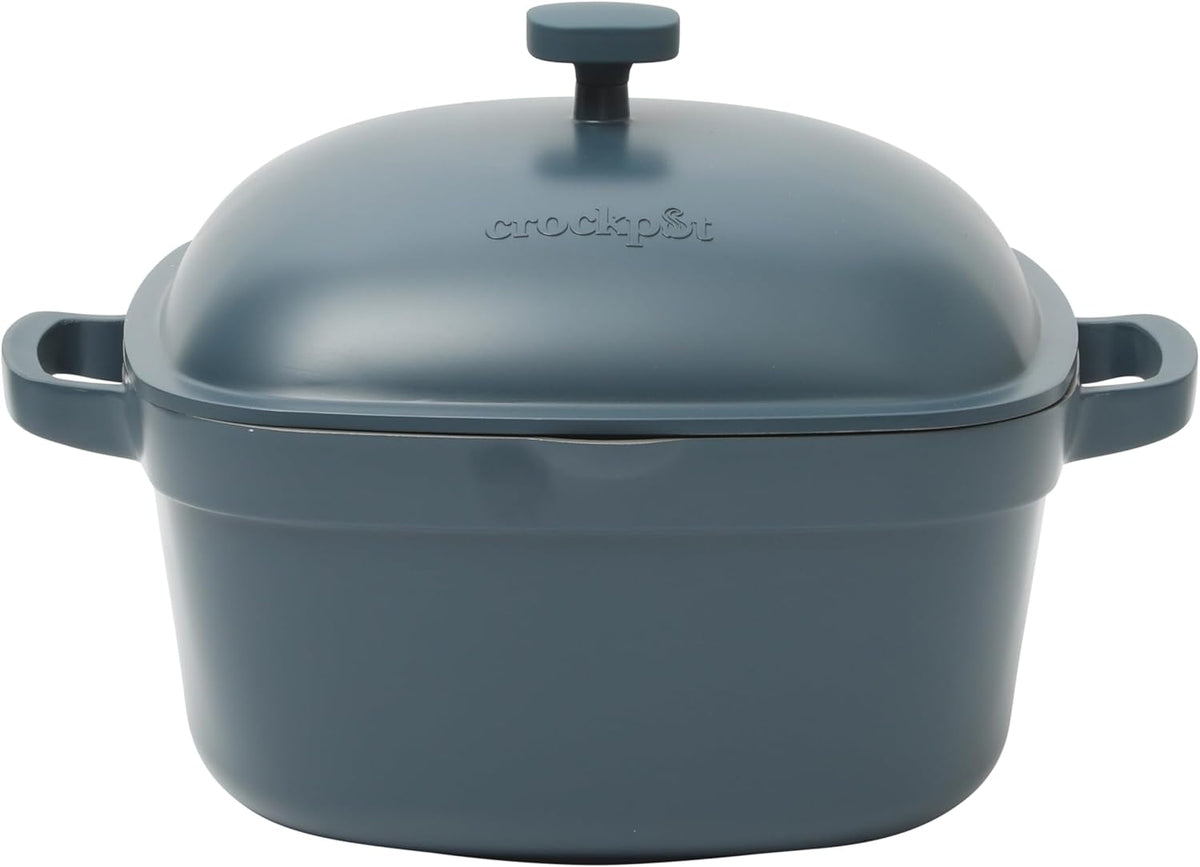 3 Quart Enameled Cast Iron Dutch Oven – Aqua - Curated Catalog P4